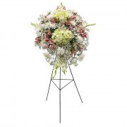 Lágrima c/ Trípode con Hortensias, Araña, Eucalipto y Flores
