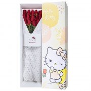 Caja Línea Floral de Hello Kitty con 15 Rosas