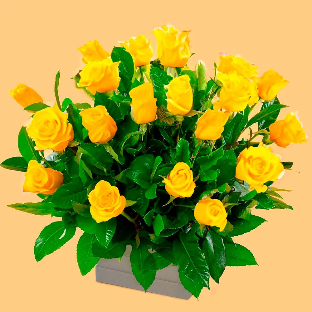 Arreglo Lucia Rosas Amarillas Rosatel