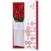 Caja con 25 Rosas Rojas