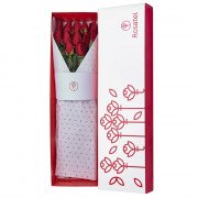 Caja Blanca con 12 Rosas