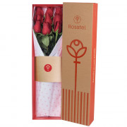 Caja Natural con 9 Rosas