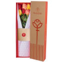 Caja Natural con 6 Rosas de Colores Rosatel