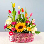 Arreglo Arcoíris Floral