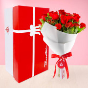 Ramo Rosas y Flores Rojas