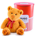 Peluche Hugo Grande Lazo Rojo Rosatel