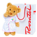Peluche Huguette en Bata Corazones en Bolsa Rosatel