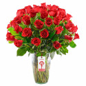 Arreglo con 50 Rosas de Amor Rosatel