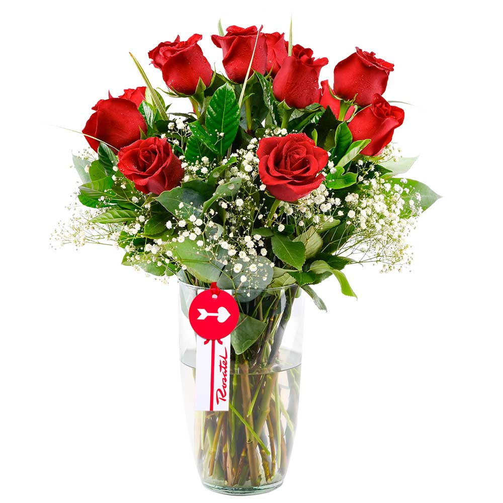 Arreglo Romance Rosas Rojas Rosatel
