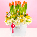 Arreglo Sunrise Tulipanes Rosatel