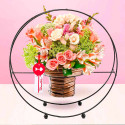 Arreglo Aro Mini Rosas Rosatel