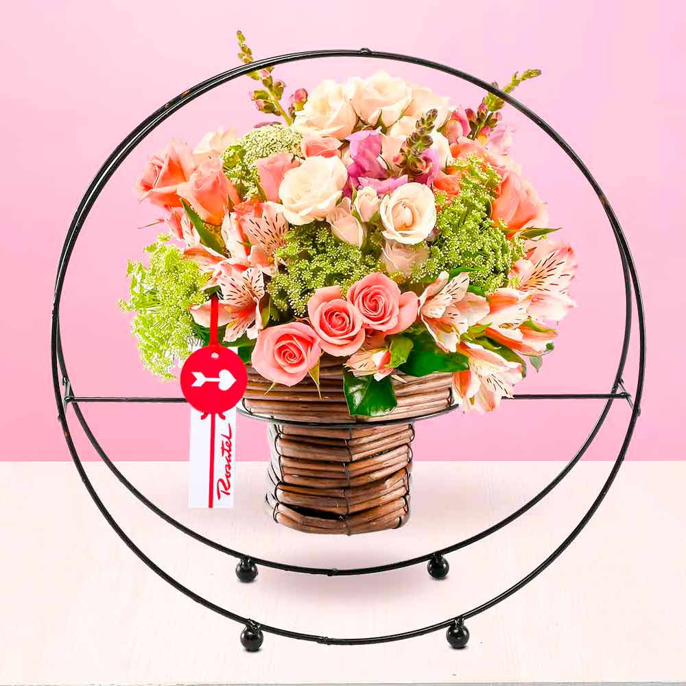 Arreglo Aro Mini Rosas Rosatel