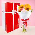 Ramo con girasoles y flores Rosatel