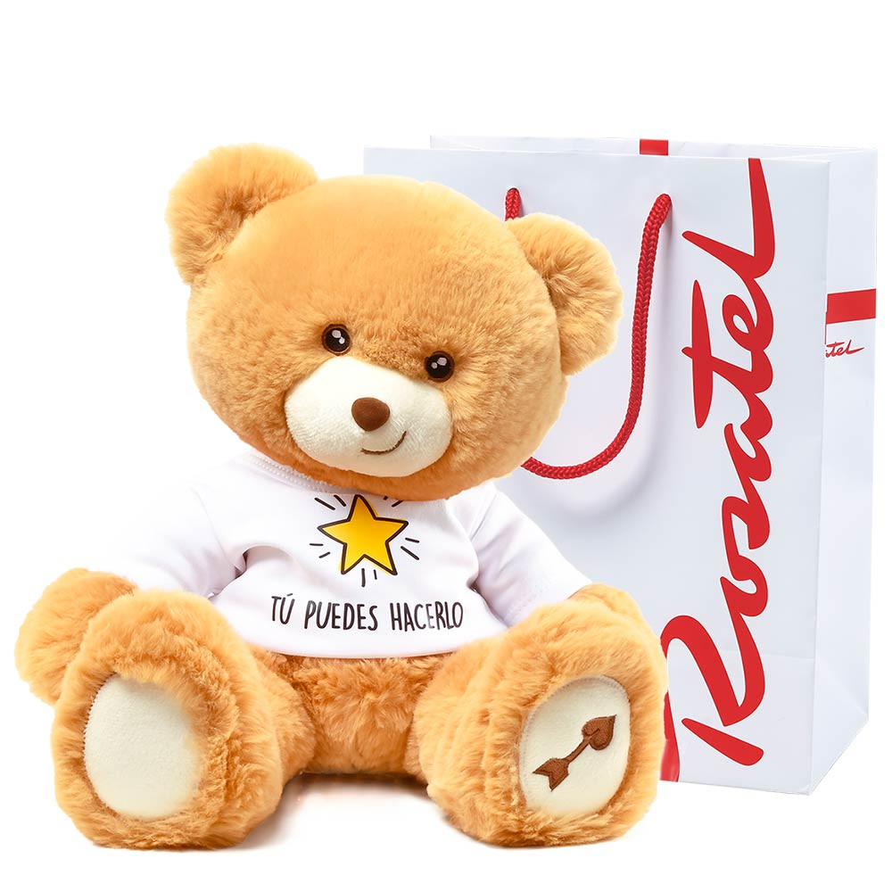 Peluche Hugo mediano con polo tu puedes hacerlo Rosatel
