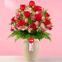 Arreglo floral romance de rosas rojas Rosatel