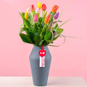 Arreglos florales esencia de tulipanes multicolor Rosatel