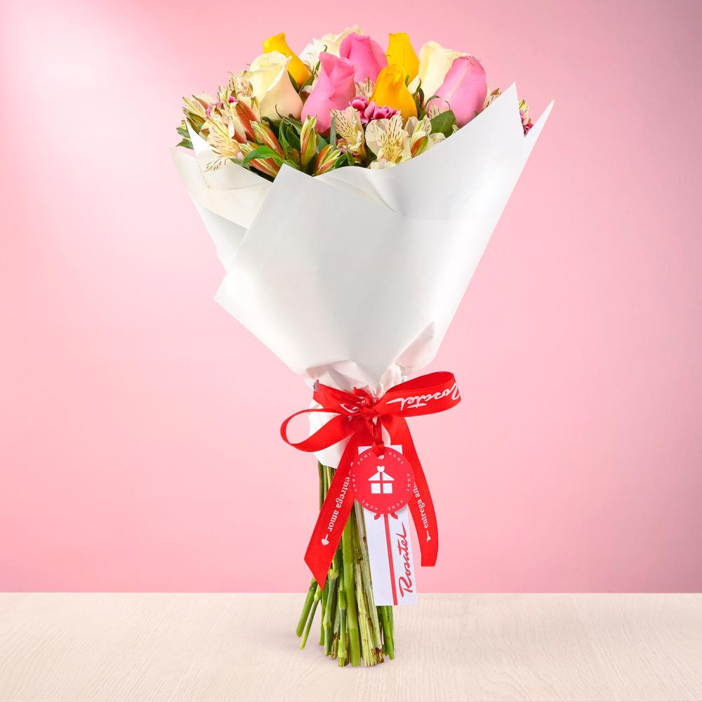 Ramo Sunshine Rosas Variadas Rosatel
