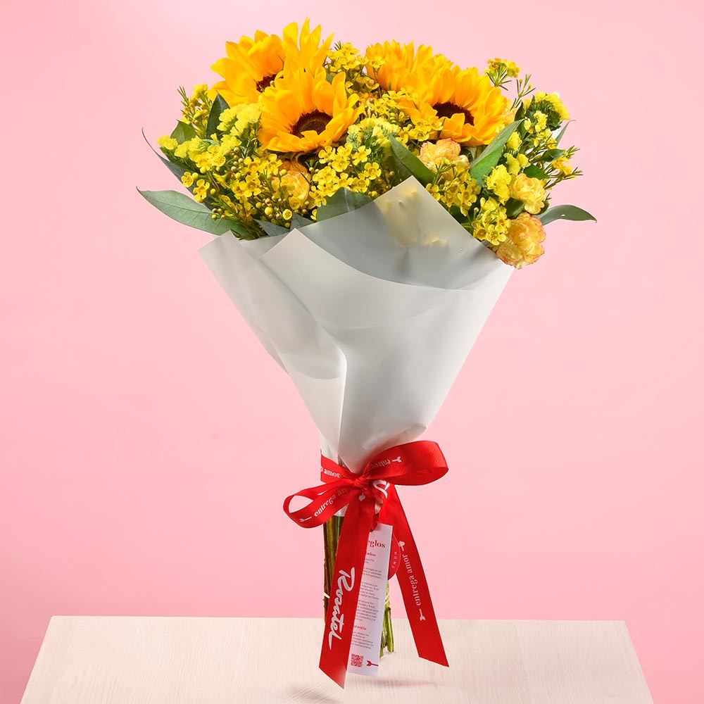 Ramo Girasoles de Primavera Rosatel
