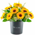 Sombrerera Negra Grande Alegría de Girasoles Rosatel