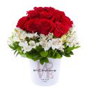 Sombrerera Love Rosas Rojas y Flores Rosatel