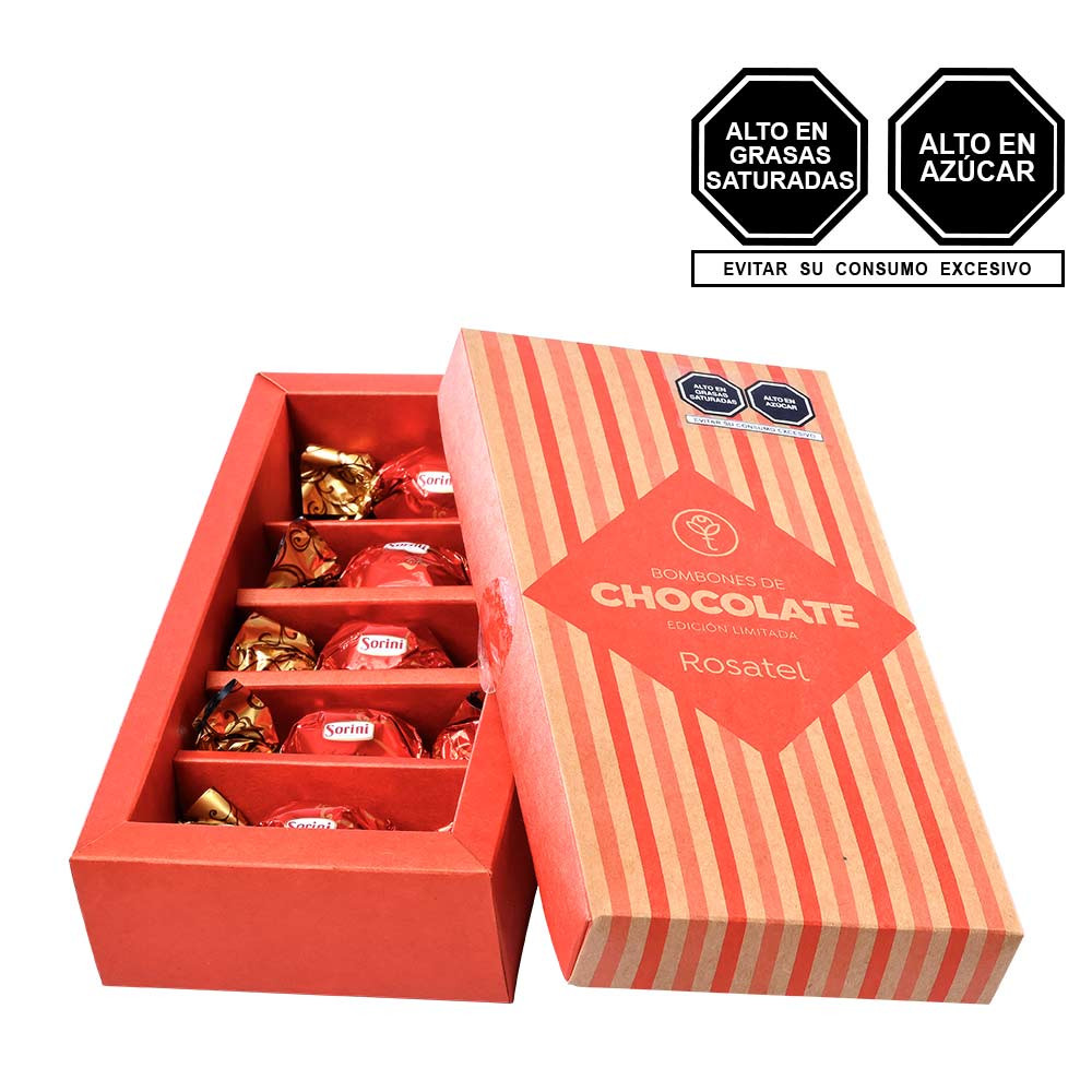 Chocolates para regalar Sorini Latte en caja Rosatel Ica
