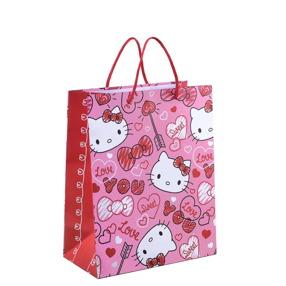 Bolsa Mediana Línea Corazones de Hello Kitty Rosatel