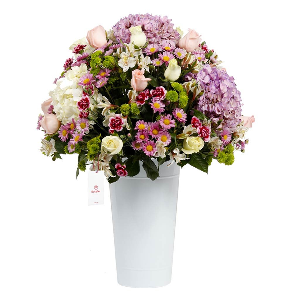 Arreglo Elegancia Floral con 20 Rosas y Flores Rosatel