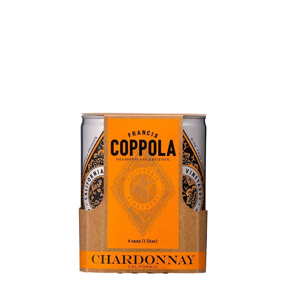 Four Pack Vino Blanco Chardonnay Coppola Diamond Collection Rosatel