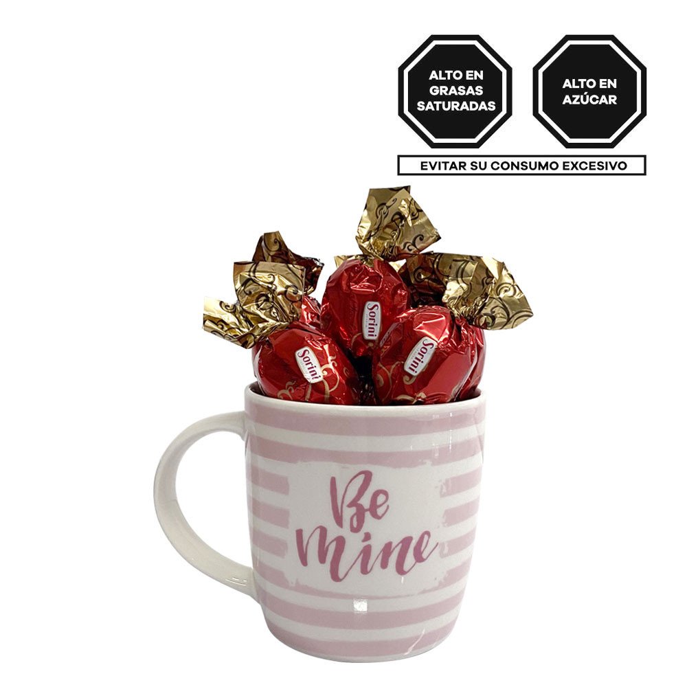 Taza Be Mine con Bombones Sorini Rosatel