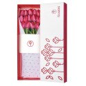 Caja Blanca con 15 Tulipanes Rosatel