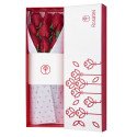 Caja Blanca con 9 Rosas Rosatel