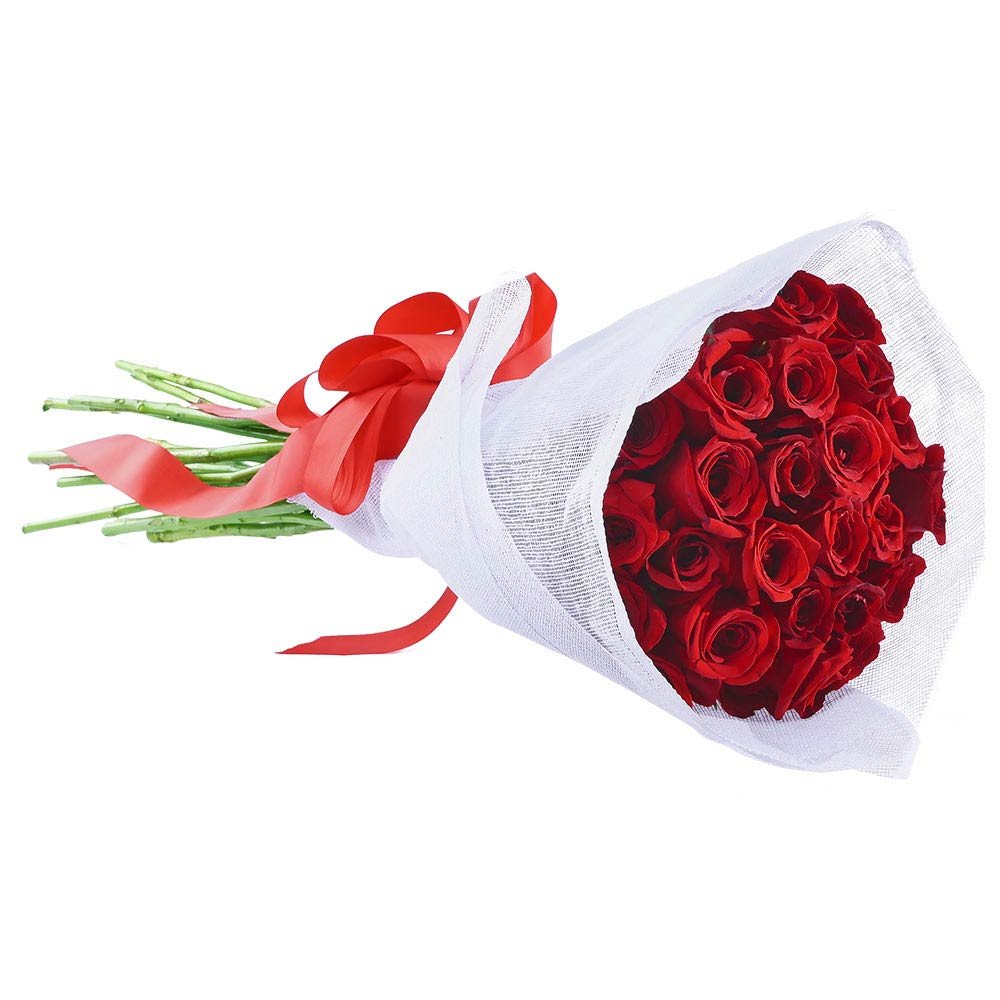 Flores delivery ramo con 25 rosas rojas hermosas Rosatel Lima