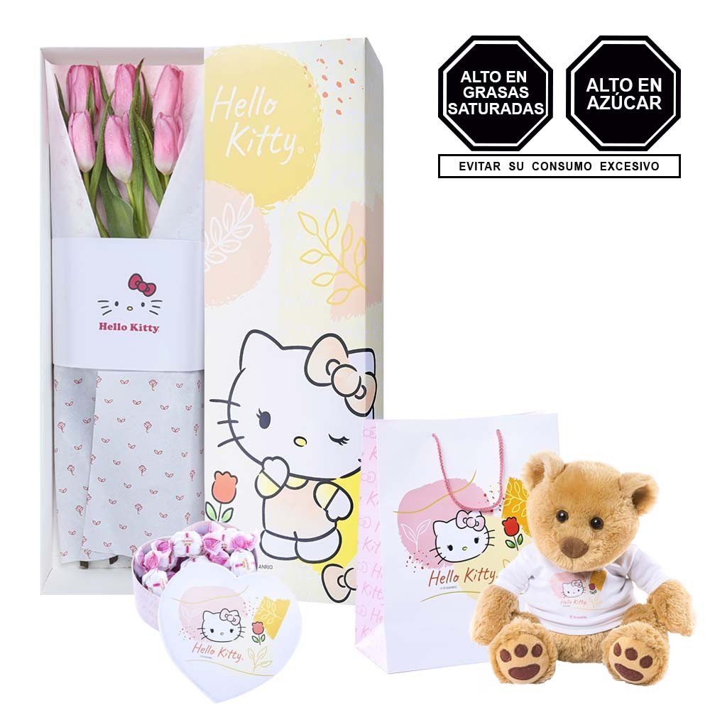 Pack Todo Amor Línea Floral Hello Kitty y Sorini Panna Rosatel