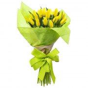 Ramo con 25 Tulipanes Amarillos