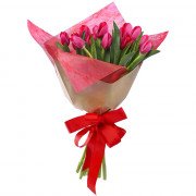 Ramo Amor con 15 Tulipanes Rojos
