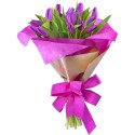Ramo con 15 Tulipanes Lilas Rosatel