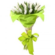 Ramo con 25 Tulipanes Blancos
