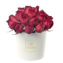 Sombrerera Crema Mediana con 21 Rosas Rosatel