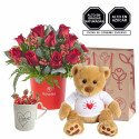Sorpresa de Amor Rosas Hugo y Bombones Sorini