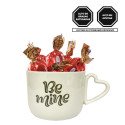 Taza Corazón Be Mine con Bombones Sorini Rosatel