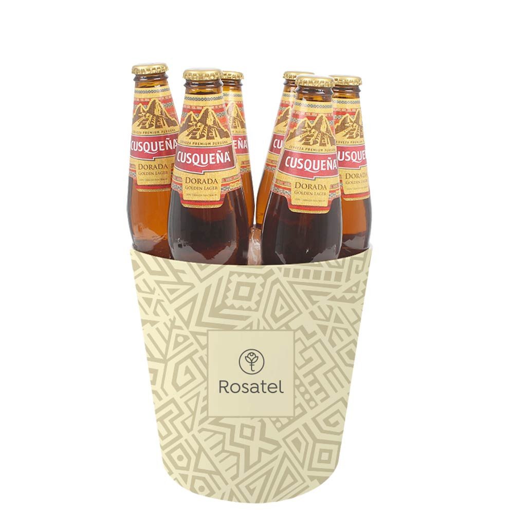Sombrerera Grande con Cervezas Cusqueña Dorada Rosatel