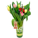 Arreglo Love con Tulipanes Variados Rosatel
