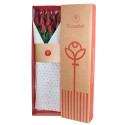 Caja Natural con 12 Rosas Rosatel