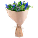 Ramo con Tulipanes Azules y Flores Rosatel