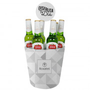 Sombrerera con Cervezas Stella Artois Disfruta tu Día