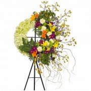 Corona Grande con Liliums y Flores
