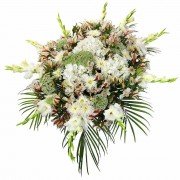 Lágrima Sin Trípode con Gladiolos, Astromelias, Copo de Nieve y Flores Varias
