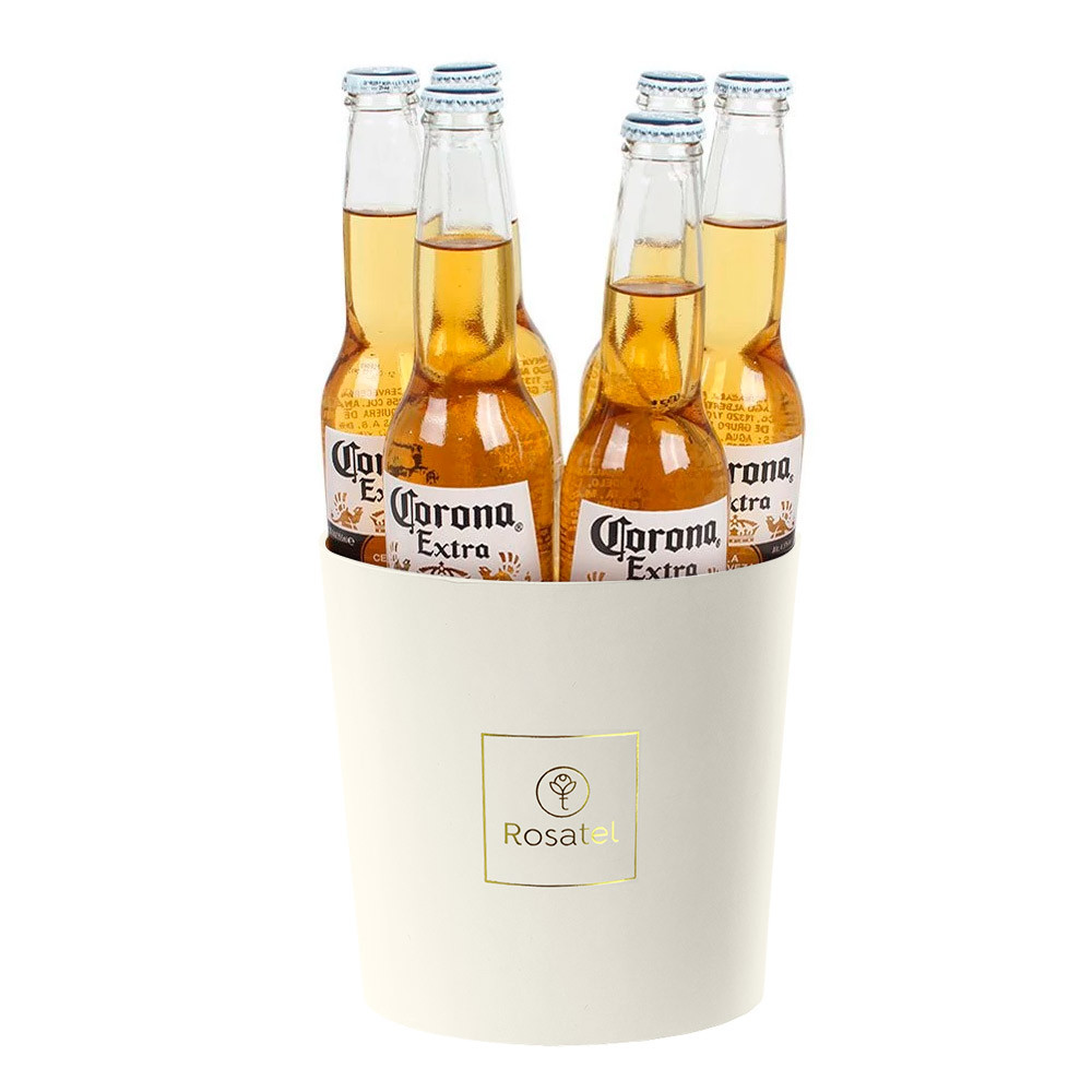 Sombrerera Crema Grande con Cervezas Corona Rosatel