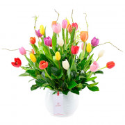 Arreglo con 30 Tulipanes Variados