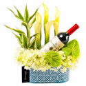 Arreglo Flores Canciller Malbec Rosatel